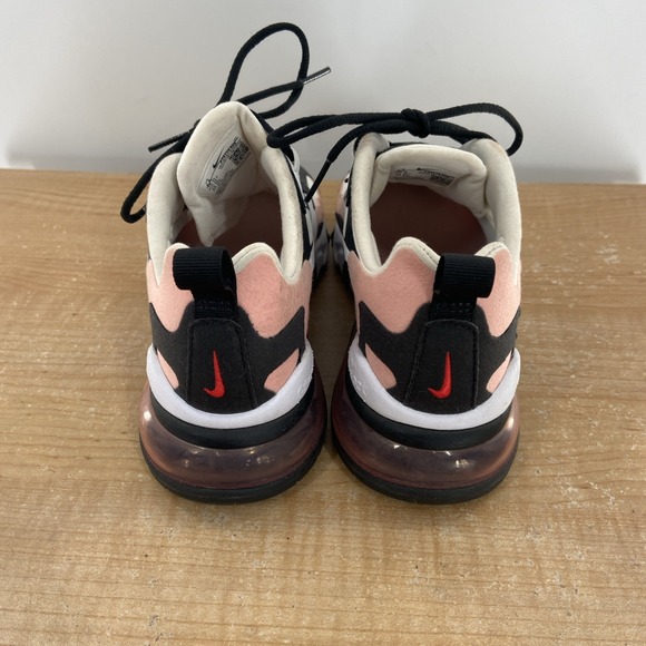 Nike‎ Air Max 270 React Shoes Womens 5.5 Black White Coral Sneaker AT6174-005 - Picture 5 of 6